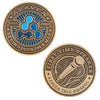 COINBR-25-1 | 2.5" Brass Challenge Coin (4 Colors on 1 Side)