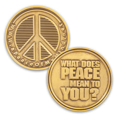 COINBR-275-0 | 2.75" Brass Challenge Coin (No Color Fill)