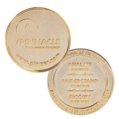 COINZA-2-0 | 2" Zinc Challenge Coin (No Color Fill)