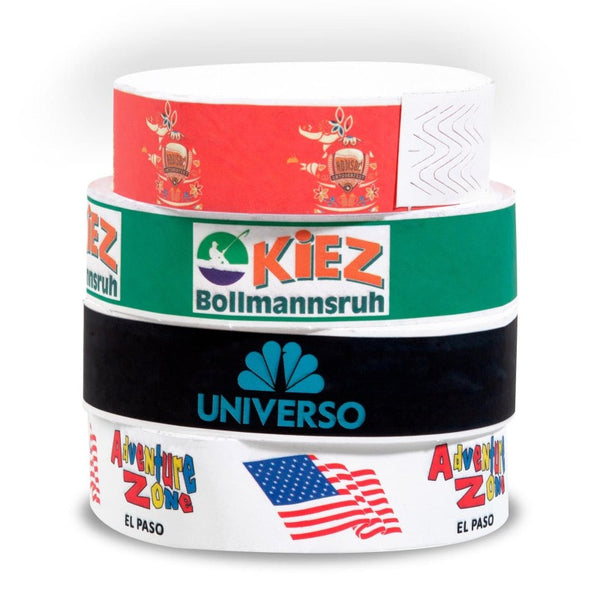 CUST-FC-TY-34 | 3/4" Full Color DuPont™ Tyvek® Wristband