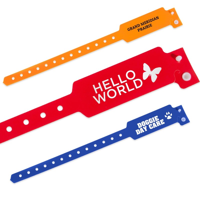 CUST-WF-PLS | Custom Plastic Wristband (Wide-Faced)