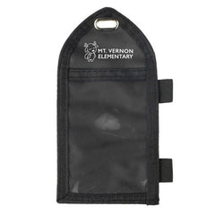 CW-2-BLK-C | 3.25" W x 6.25" H - 2-Pocket Credential Wallet (1 Color Imprint)