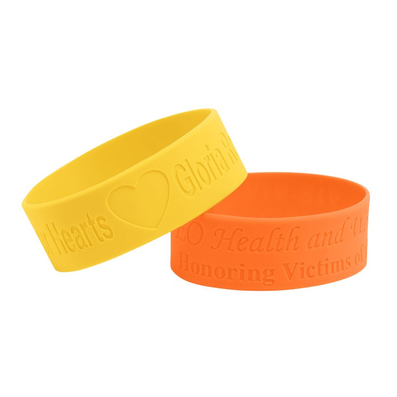 DB-1 | 1" Debossed Silicone Wristband