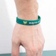 DBCF-12 | 1/2" Debossed Silicone Wristband with Colorfill