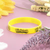 DBCF-12 | 1/2" Debossed Silicone Wristband with Colorfill
