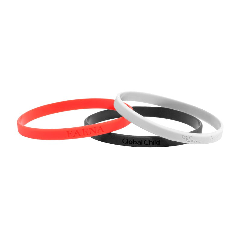 DBR-14 | 1/4" Rush Debossed Silicone Wristband