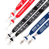 DEND-1 | 1" Double Ended Flat Polyester Lanyard