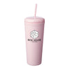 DTM25-2 | 25 oz. Dome Rubberized Plastic Travel Mug (2 Color Imprint)
