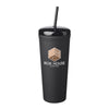 DTM25-F | 25 oz. Dome Rubberized Plastic Travel Mug (Full Color Imprint)