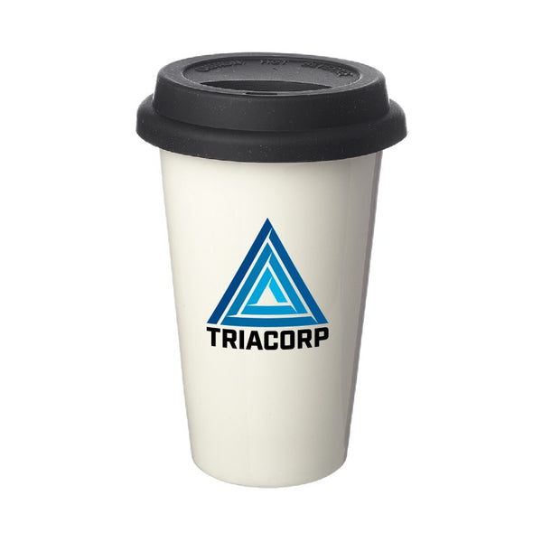 DWCT-F | 11 oz. Double Wall Ceramic Tumbler (Full Color Imprint)