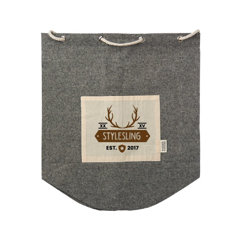 ECDB-2 | Recycled Cotton Drawstring Backpack (2 Color Imprint)