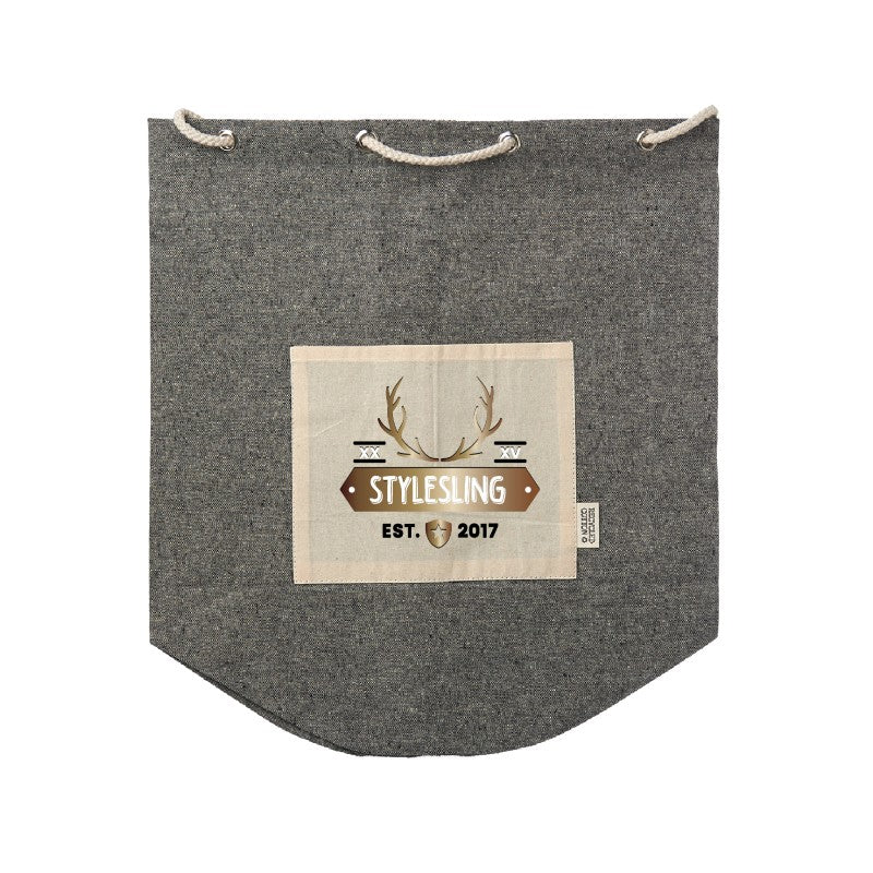 ECDB-F | Recycled Cotton Drawstring Backpack (Full Color Imprint)