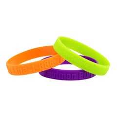 EI-12 | 1/2" Embossed Silicone Wristband