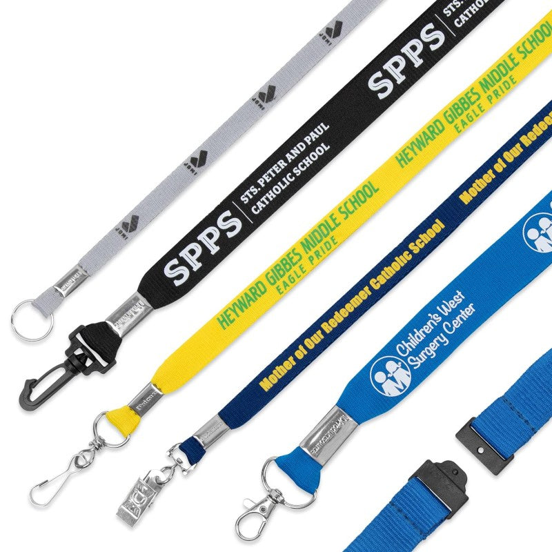 FPLBA-38 | 3/8" Flat Polyester Lanyard with Breakaway