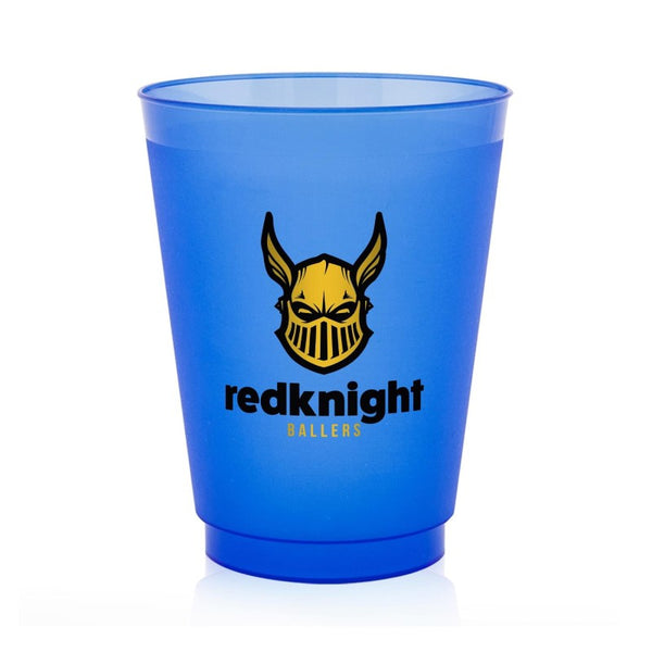 FPSC-2 | 16 oz. Court Side Frosted Plastic Stadium Cup (2 Color Imprint)