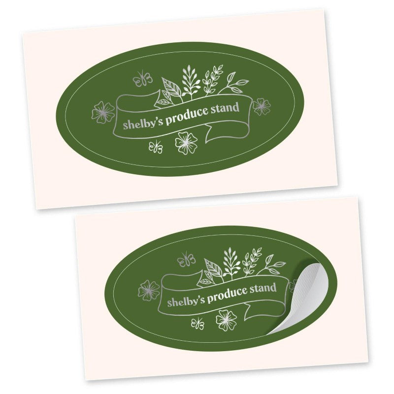 FSOV-3 | 1.5" x 3" Oval Foil Sticker