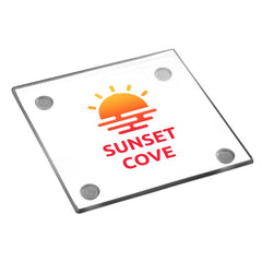 GS-COAST-F | 4" Glass Square Coaster (Full Color Imprint)