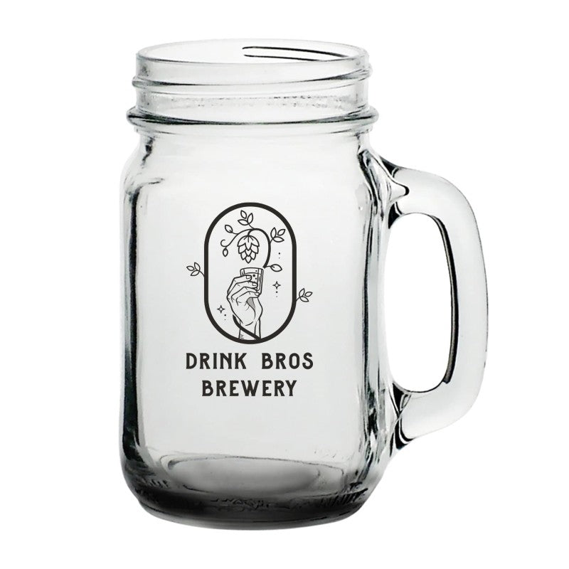 GWM16-1 | 16 oz. Sunny Day Mason Jar (1 Color Imprint)