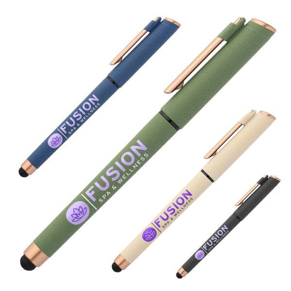 IDP-ALM-C | Memphis Recycled Plastic Gel Pen (Full Color Imprint)
