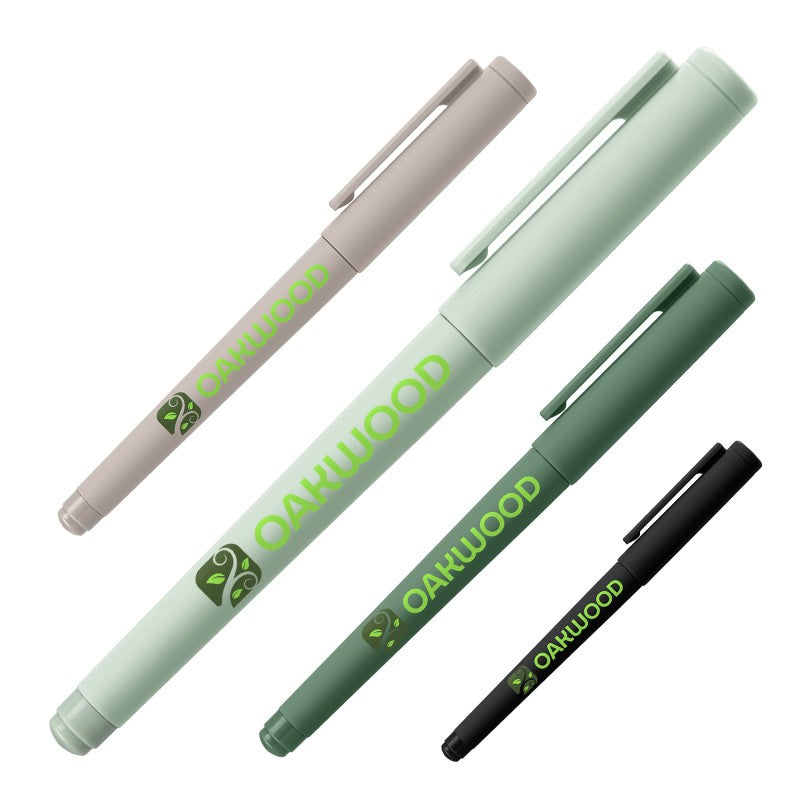 IDP-ALZ-C | Zion Recycled Plastic Gel Pen (Full Color Imprint)
