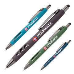 IDP-AMR-C | Chevrose Recycled Plastic Pen with Stylus (Full Color Imprint)