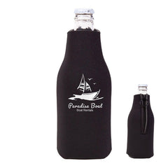 IDP-BC01-1 | Zipper Beer Bottle Cooler (1 Color Imprint)