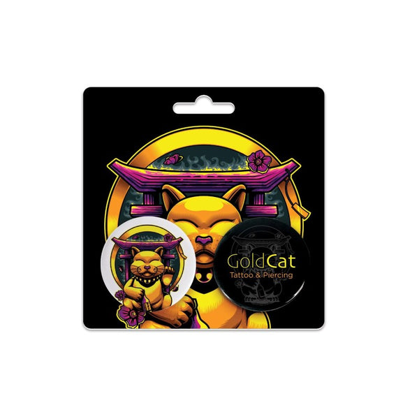IDP-BTP2-15 | Two 1.5" Pin-Back Buttons on Backing Card