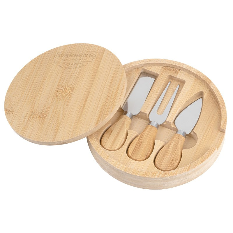 IDP-CCB-1 | Havarti Bamboo Cheese Board Set (Engraved Imprint)