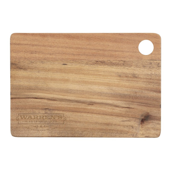IDP-CCB-10 | Small Acacia Cutting Board (Engraved Imprint)