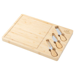 IDP-CCB-11 | Brie Bamboo Cheese Board Set (Engraved Imprint)