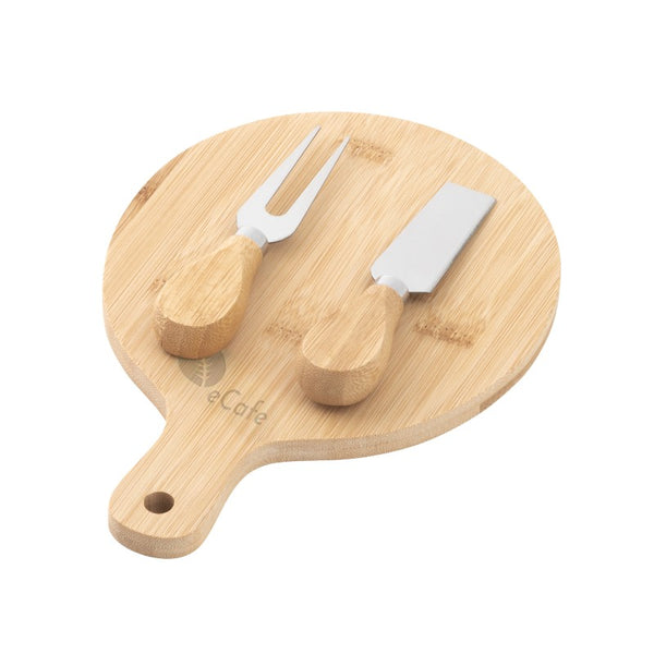 IDP-CCB-3 | Ricotta Bamboo Cheese Board Set (Engraved Imprint)