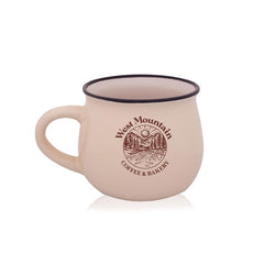 IDP-CM05-1 | 12 oz. Two-Tone Potbelly Ceramic Mug (1 Color Imprint)