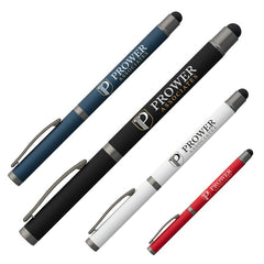 IDP-JBQ-C | Quebec Recycled Aluminum Gel Pen with Stylus (Full Color Imprint)