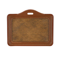 IDP-LHBH | Faux Leather Premium Badge Holder (Horizontal)