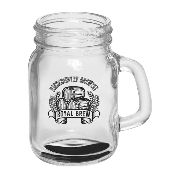 IDP-MMJ-1 | 4.5 oz. Mini Mason Jar Sampler Glass (1 Color Imprint)