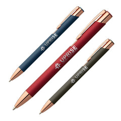 IDP-MRQ | Leo Softy Rose Gold Metal Pen (Engraved Imprint)