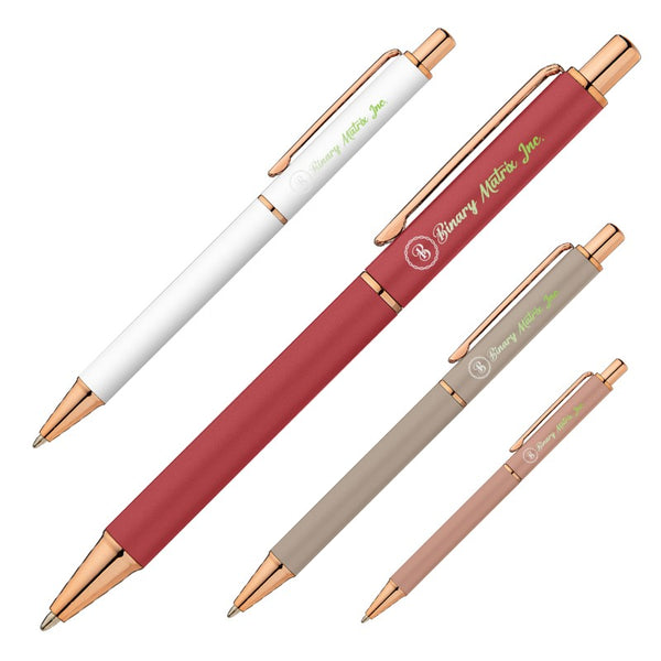 IDP-MST-C | Harmony Softy Rose Gold Pen (Full Color Imprint)