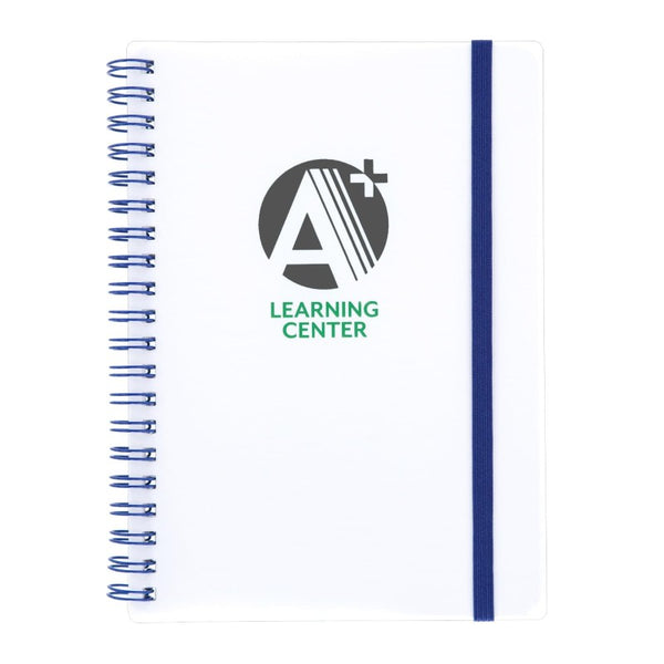 IDP-NP04-2 | White Spiral Notebook (2 Color Imprint)