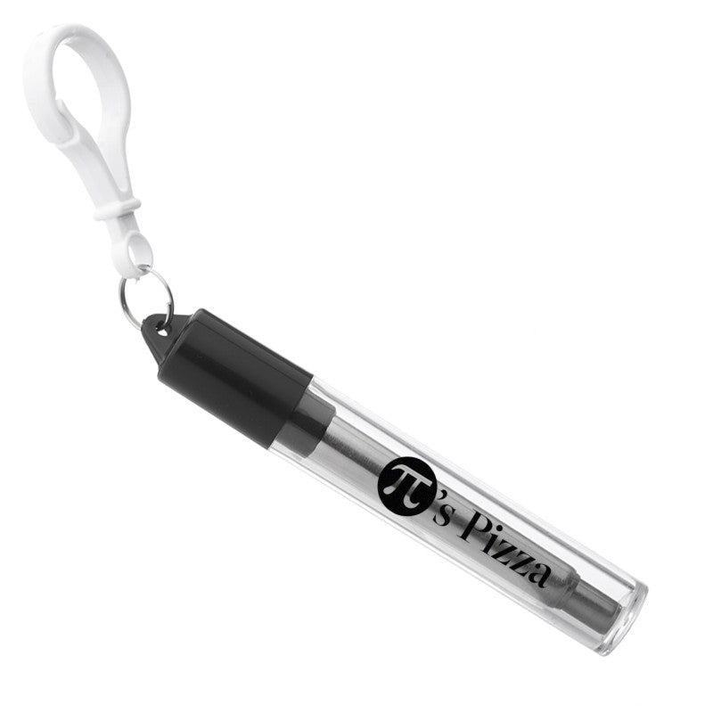 IDP-STRAW2-1 | Retractable Metal Straw with Cleaner (1 Color Imprint)