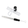 IDP-STRAW2-1 | Retractable Metal Straw with Cleaner (1 Color Imprint)