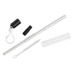 IDP-STRAW2-F | Retractable Metal Straw with Cleaner (Full Color Imprint)