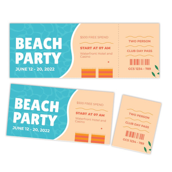 IDP-TKT-PF | Perforated Event Ticket