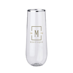 LWG9-1 | 9 oz. Luxor Plastic Stemless Wine Glass (1 Color Imprint)