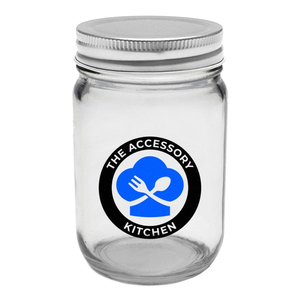 MJSC12-2 | 12 oz. Mason Jar Storage Container (2 Color Imprint)