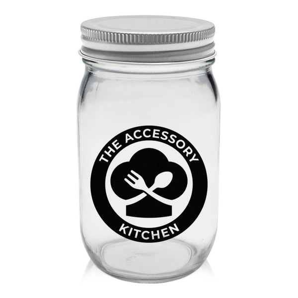 MJSC16-1 | 16 oz. Mason Jar Storage Container (1 Color Imprint)