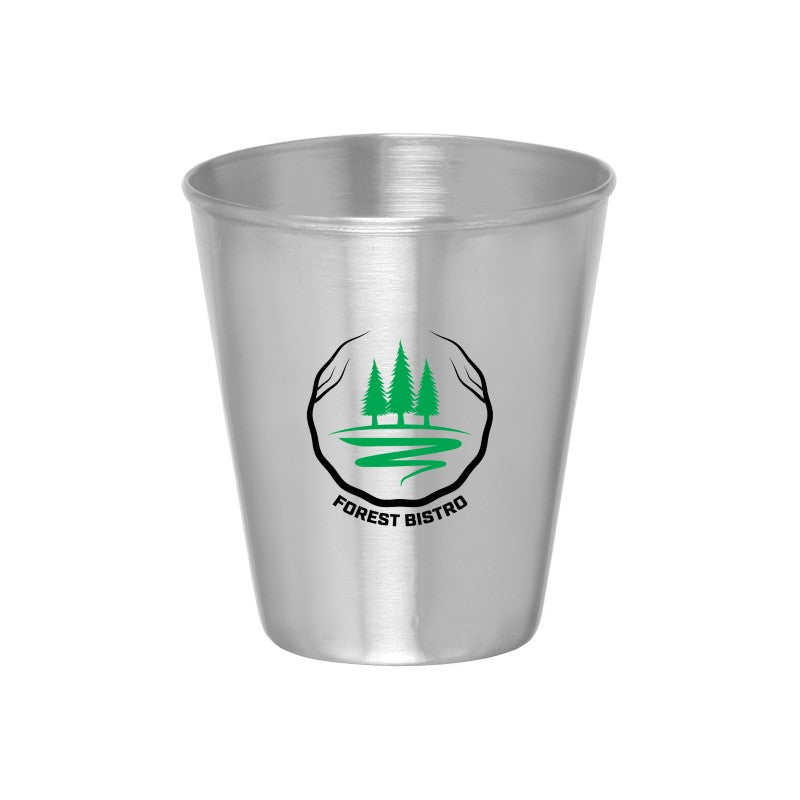 MSG-2 | 2.5 oz. Metal Shooter Shot Glass (2 Color Imprint)