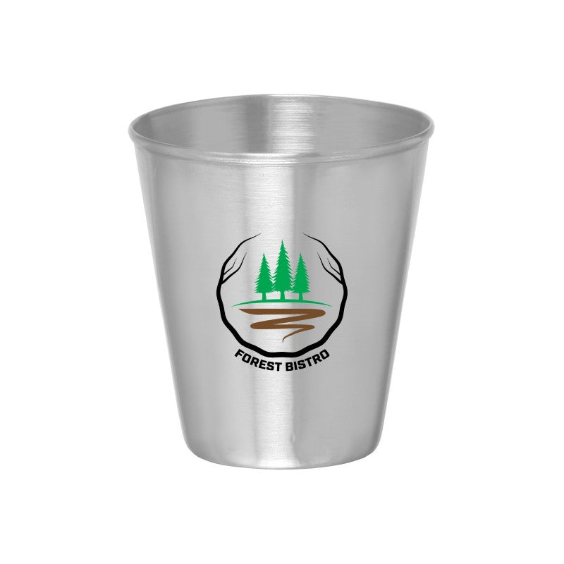 MSG-F | 2.5 oz. Metal Shooter Shot Glass (Full Color Imprint)