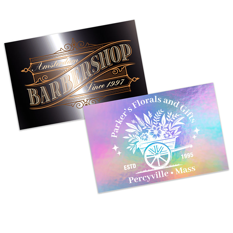 MSRT-2X3 | 2" x 3" Rectangle Metallic Sticker