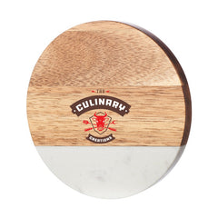 MWBO-COAST-F | Natural Beauty Marble and Wood Coaster (Full Color Imprint)