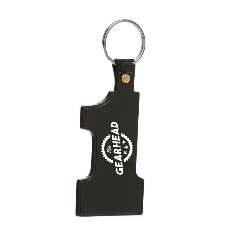 NOKT-1 | 1-Shaped Soft Plastic Key Tag (1 Color Imprint)